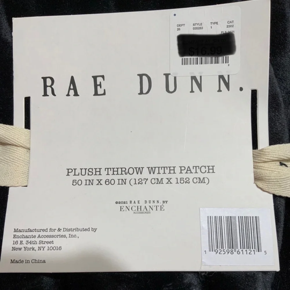 Rae Dunn LOVE Throw